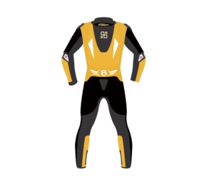 Costume de moto imprimé en cuir véritable de service OEM personnalisable respirant 280g tissu professionnel moto Auto Racing Wear - Product Image 2
