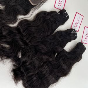 Extensiones de cabello humano tejido Remy virgen vendedor de paquetes de cabello crudo vietnamita natural gratis - Product Image 2