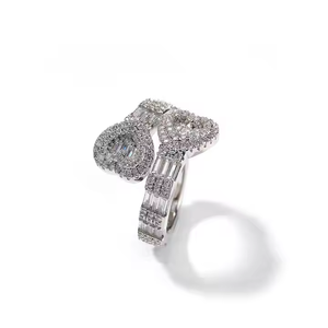 Premium Quality Moissanite <b>Ring</b> Hip Hop Luxury Style Sparkling Diamond Fashion Jewelry Gift <b>for</b> <b>Men</b> Women Everyday Use - Product Image 6