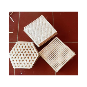 Sangle de bambou décoration de la maison grille tissé bambou tenture murale durabilité en gros - Product Image 1