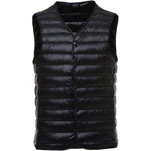 Gilet matelassé sans manches pour homme de haute qualité, style streetwear, logo personnalisé, hiver, OEM - Product Image 1