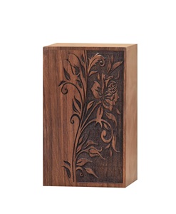 Leaf <b>Memorial</b> Cremation Urns <b>Box</b> Wooden Adults for Ashes <b>Memorial</b> <b>Box</b> Ashes Cremation <b>Box</b> Resin Urn Engraved Resin - Product Image 1