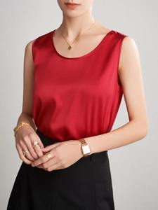 <b>Black</b> Tops Summer Sleeveless Women Tank Top With <b>Lace</b> Top Red Inside Wear <b>Lace</b> Camisoles Loose Underwear Womens Clothing Vest - Product Image 3