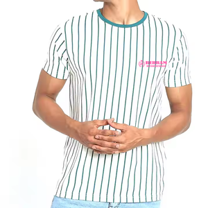 T-shirt imprimé en jersey 100 % coton pour homme, coupe ample, séchage rapide, respirant, écologique, anti-boulochage, accepte l'OEM - Product Image 1