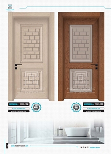 Luxury <b>Interior</b> Security Door Modern Design Manual PVC Wood Finish Custom Size Stylish Solution for Hotel Villa Projects - Product Image 6