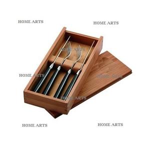 Porta Cubiertos de Madera de Diseño Clásico con 5 Compartimentos, Porta Cubiertos de Primera Calidad en Color Marrón en Venta - Product Image 4