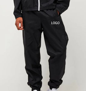 Coupe-vent imperméable d'extérieur personnalisé nouveau design de survêtement pour hommes noirs avec logo personnalisé vente en gros d'usine - Product Image 4