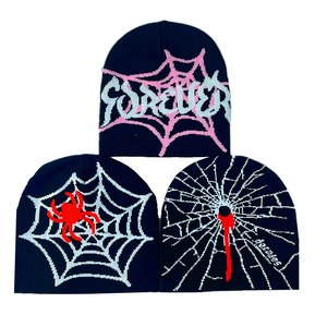 Bonnets personnalisés quantité minimale de commande bas pour femmes Bonnet d'hiver tricoté avec doublure en satin Bonnets personnalisés Jacquard avec logo - Product Image 3