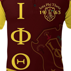 Camiseta Polo Iota Phi Theta 1963 para Hombre, Bordada, Fraternidad Griega, Ropa de la Ivy League - Product Image 4