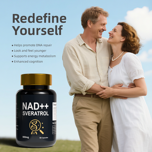 Oem nicotinamide ריבוסייד רזברטרול גבוה טוהר nad תוספת 80 120 קפסולות ויטמינים למבוגרים - Product Image 3