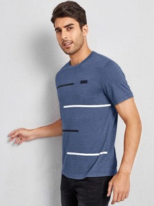 T-shirts pour hommes 100% coton Logo imprimé sur mesure Streetwear T-shirts pour hommes de haute qualité à vendre au prix de gros - Product Image 2