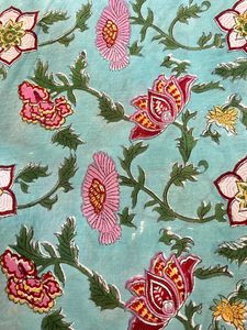 ชุดเดรสผ้าฝ้ายสำหรับเด็กทำมือสไตล์อินเดียสำหรับงานประดิษฐ์ดอกไม้บล็อกหลวมศิลปะสไตล์สวิงวิ่งชนเผ่า - Product Image 2