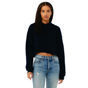 Airlume-Sudadera con capucha para mujer, de algodón peinado y anillo, 52%, forro polar, 48% - Product Image 1