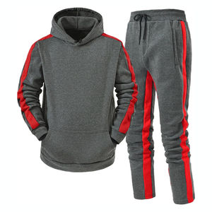 Chándal estampado 100% algodón ecológico a prueba de viento para hombre conjunto de estilo de patrón sólido - Product Image 3