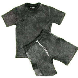 Ensemble de shorts pour hommes, style formel, deux pièces, en coton 100% respirant, anti-plis, délavé à l'acide, avec logo personnalisé, qualité supérieure, vente en gros, UV HARK - Product Image 6