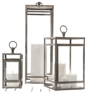 Farol de Vela Moderno de Metal y Vidrio de Primera Calidad, Estilo Único y Elegante, Nuevo Diseño, Decoración para el Hogar y Navidad - Product Image 1