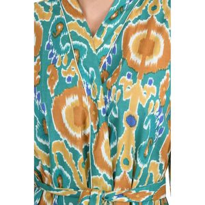 Kimono Ligero de Algodón para Verano, Estilo Boho Indio con Estampado Ikat, Bata de Playa de Lujo, Cubre Traje de Baño - Product Image 2