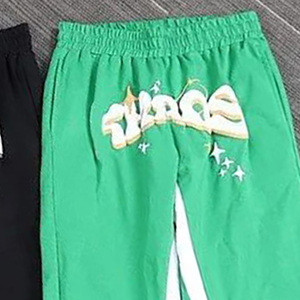 Pantalones de chándal informales para hombre de alta calidad, pantalones de entrenamiento de lona ligeros para correr con bolsillos con cremallera y cordón - Product Image 4