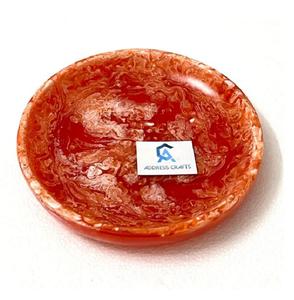 Los platos de resina de remolino naranja más vendidos para decorar la mesa, forma redonda, tamaño personalizado, resina, usos para servir alimentos para el hogar y hoteles - Product Image 5