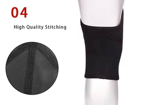 Manchons de genou de sport chauds et durables, genouillère de compression, logo personnalisé, musculation, respirant, anti-UV, séchage rapide, néoprène, nylon - Product Image 2