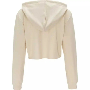 Winter Warm Cropped Hooded Women's Hoodie Front Stylish Short Unlined Quick-<b>drying</b> Breathable Comfortable Knitted Fabric Hoodies - Product Image 2