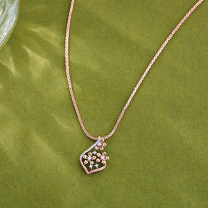 Pendentif Charme Classique Diamant Brillant Éclatant - Product Image 1