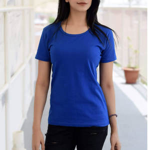 Camiseta de Algodón Puro Ligera para Mujer, Nueva Llegada, Color Sólido, Tela Suave y Lisa, Corte Regular - Product Image 1