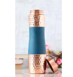 Customized Design Hammered 100% Pure Handmade Copper <b>Water</b> <b>Bottle</b> Leak-Proof Drinking Ayurvedic Health Benefit Copper <b>Bottles</b> - Product Image 1