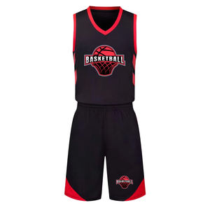 100% Polyester Sports Wear Basketball Uniform Breathable <b>Heat</b> Transfer Printing Basketball Wear for Adults - Product Image 5