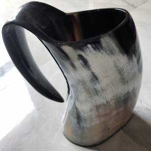 Tasse de corne à boire Viking artisanat indien wi GI Tag bols faits à la main Trumbler et bols artisanat pur et naturel corne propre usine - Product Image 4