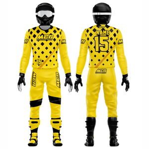 Nuevo diseño personalizado, impresión por sublimación en Color, tela Cordura elástica lujosa de alta calidad, tamaño personalizado, equipo de carreras de Motocross - Product Image 1