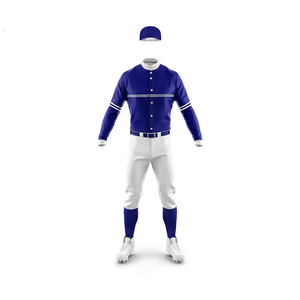 Vêtements de Softball 100% Polyester Baseball Softball Uniforme Kit Brodé Numéro Baseball Jersey Uniforme Kit - Product Image 3