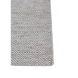 พรมขนสัตว์ทำมือ Abrash สีเทา-ดำ ลายเรขาคณิตแบบทอเรียบ สำหรับบ้าน รูปทรงสี่เหลี่ยมผืนผ้า ทางเดิน ADWP-13043 พรมข้างเตียง - Product Image 4