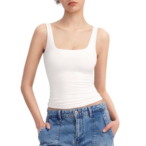 Camiseta Deportiva para Mujer |   Chaleco Deportivo Ecológico de Spandex/Algodón |   Ropa Deportiva para Gimnasio - Product Image 1