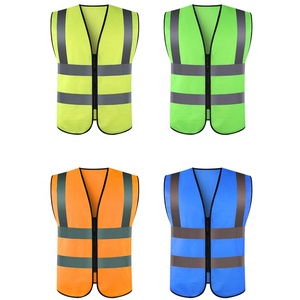 Gilet de sécurité réfléchissant personnalisé du fabricant Veste réfléchissante 100% polyester Gilet réfléchissant de sécurité haute visibilité - Product Image 5