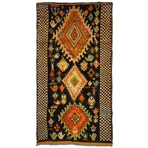 พรมโมร็อกโกแท้ ทำมือจากขนสัตว์ ลายเบอร์เบอร์แบบดั้งเดิม สไตล์วินเทจและโมเดิร์น สำหรับตกแต่งบ้าน - Product Image 1