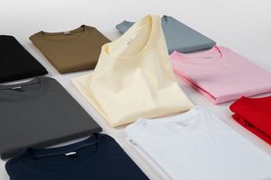 เสื้อยืดแขนสั้นสำหรับผู้ชายทรงหลวมสีทึบทรงหลวมปรับแต่งได้ - Product Image 2