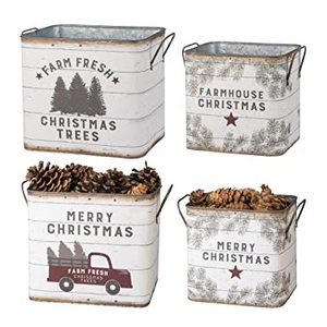 Custom Print Metal <b>Ice</b> Beer <b>Bucket</b> with Handle 5L Oval Square Galvanized Planter <b>Beverage</b> <b>Tubs</b> for Christmas Decorations - Product Image 2
