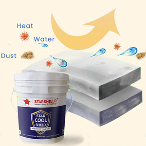 Star Cool Shield <b>Acrylic</b> IR UV <b>Block</b> Coating for Rooftops Spray Application - Product Image 3