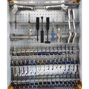 Conjunto Retrator Lombar Cervical Coluna De Metal De Aço Lâminas De Titânio Cinto Preto Cervical - Product Image 1