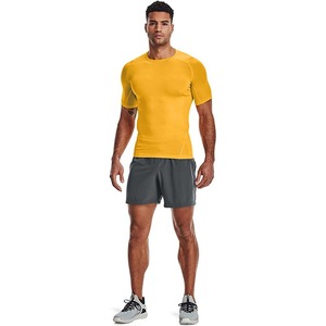 Chemises de compression à manches courtes Heat Gear pour hommes, sportives, unies, teintées, à séchage rapide, respirantes, sous-vêtements de sport, entraînement athlétique - Product Image 6