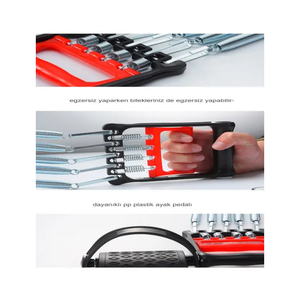 Adjustable Resistance Foot Pedal Chest and Hand <b>Exerciser</b> with 5 Steel Springs - Product Image 3