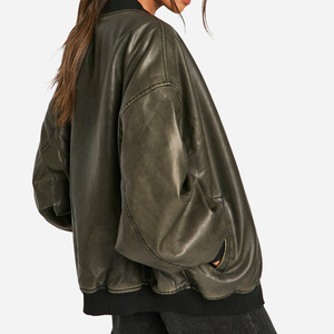 Chaquetas de Cuero de Moda para Mujer, Transpirables, de Alta Calidad, Último Estilo, Nuevo Modelo, Chaqueta de Cuero Informal con Cremallera, Chaqueta de Cuero para Mujer - Product Image 4