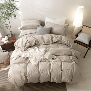 Hot Selling Boho Style 3-Piece Duvet Cover <b>Set</b> Soft Cotton Full Size <b>Comforter</b> 200TC Natural Color for Home Weddings Hotels - Product Image 6