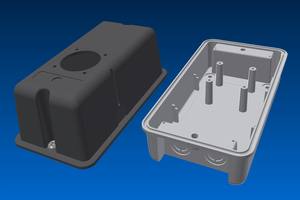 PS-14H16 Caja de perfil alto con toma SCHUKO interna, dedicada a unidades de alimentación y toma SCHUKO externa - Product Image 3