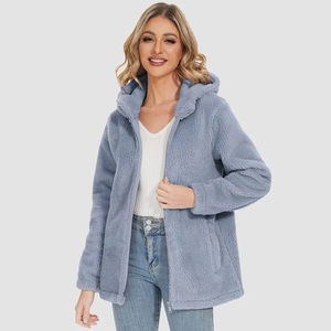 Conjunto Deportivo Informal de Alta Calidad para Mujer, Sudadera con Capucha y Pantalones con Patrón Sólido, Logotipo Personalizable, Tela - Product Image 2