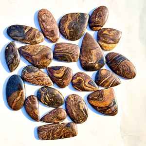 Natural Stromatolite Gemstone Lot 100 Percent Authentic Top Grade Cabochons - Product Image 5