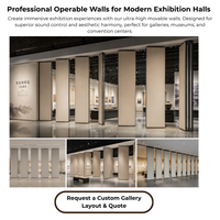 Diseño plegable móvil de pared de partición de cabina de exposición para Feria y Expo con paneles y hardware personalizados