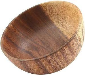 ชามสลัดไม้ขายดี ราคาประหยัด ชามไม้สไตล์ฟาร์มเฮาส์ สำหรับโรงแรม บ้าน ตกแต่งโต๊ะอาหาร ชามใส่ผลไม้และอาหาร - Product Image 6