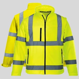 Veste de sécurité réfléchissante haute visibilité ANSI Classe 1 pour hommes et femmes, imperméable, avec LED clignotantes, pour travaux de construction, avec capuche et poches - Product Image 6